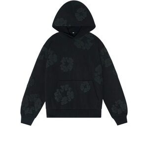 Black Floral Hoodie